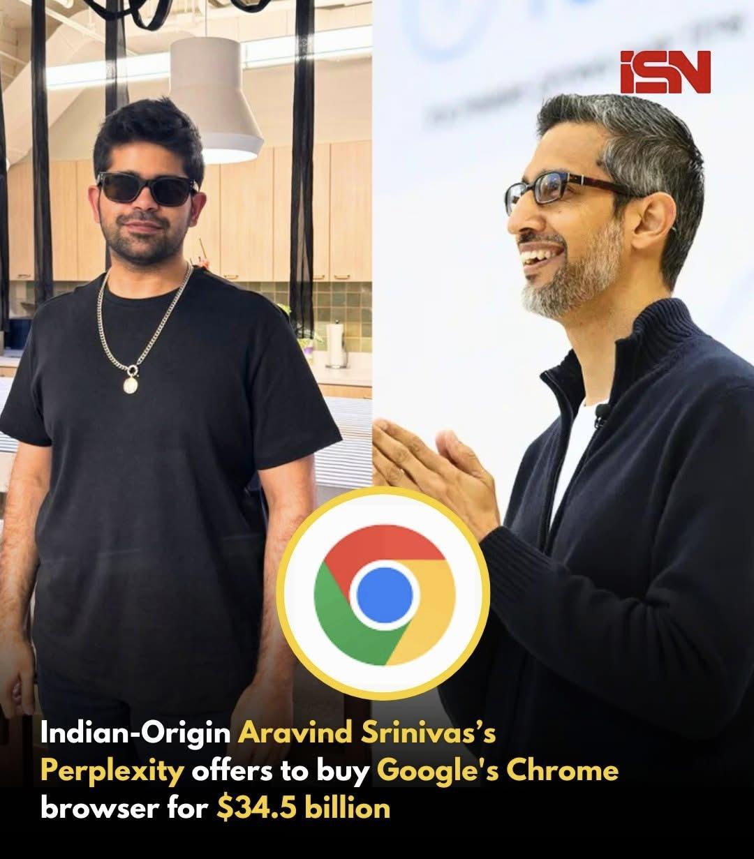 Perplexity AI Makes $34.5 Billion Bid to Acquire Google Chrome