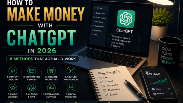 How to Make Money with ChatGPT in 2026 (8 Methods That Actually Work)